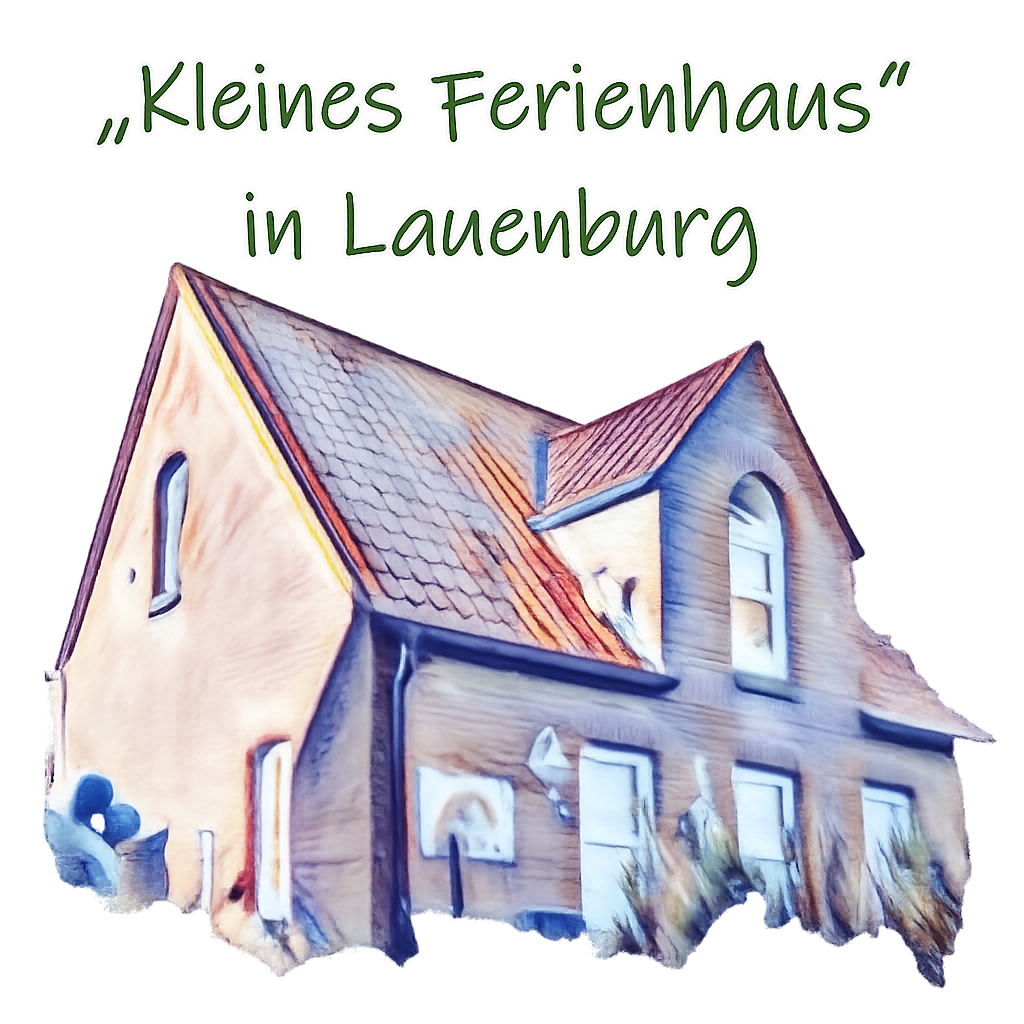 Skizze vom kleinen Ferienhaus in Lauenburg an der Elbe